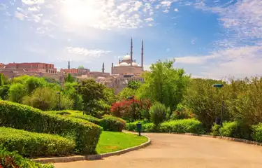 ازاي اروح حديقة الأزهر من الهرم