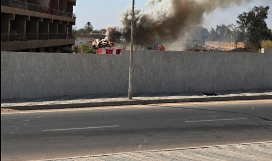 حريق بالمجزر الآلي بالمعادي 