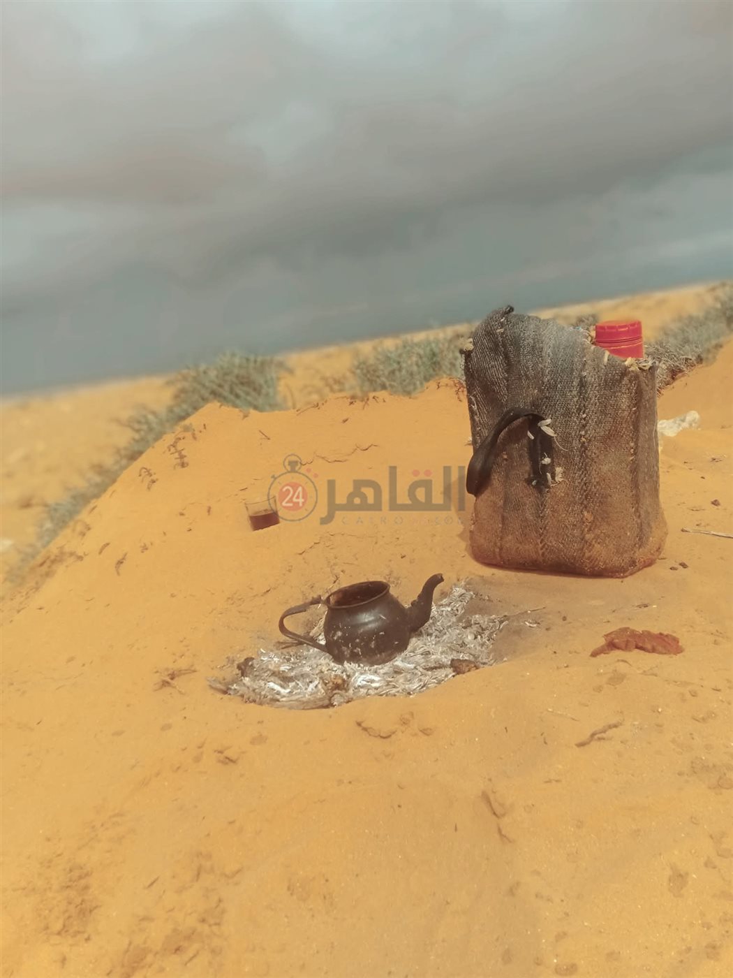 سقوط أمطار خفيفة على مدينة براني بمحافظة مطروح