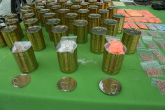 جانب من المخدرات المضبوطة