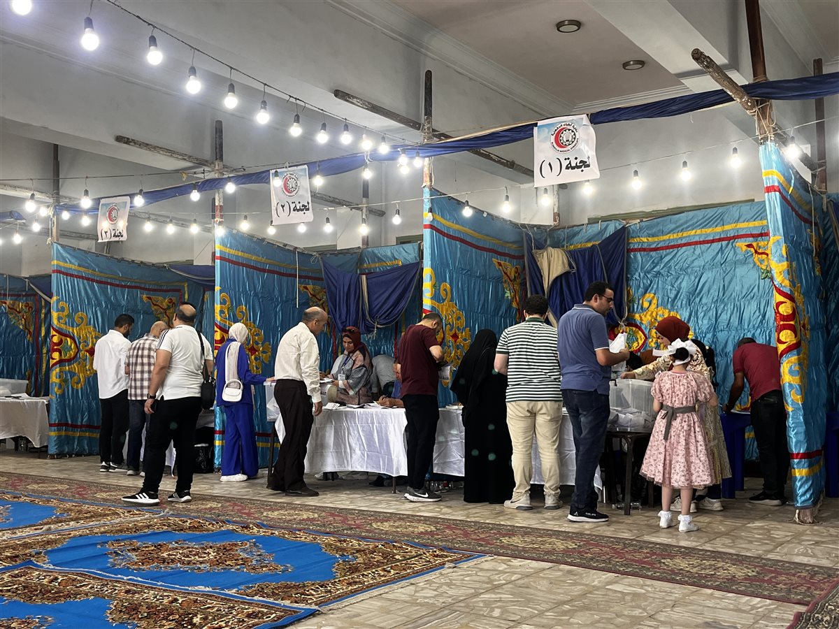 جانب من عملية التصويت في الانتخابات