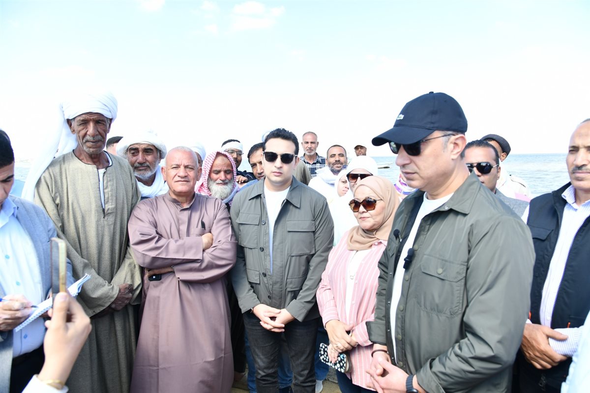 محافظ الفيوم خلال افتتاح موسم الصيد ببحيرة قارون