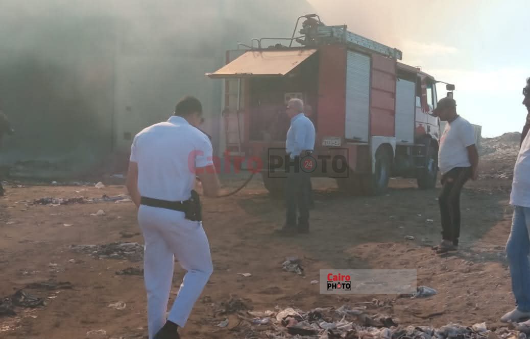 حريق منطقة الشادوف ببورسعيد 