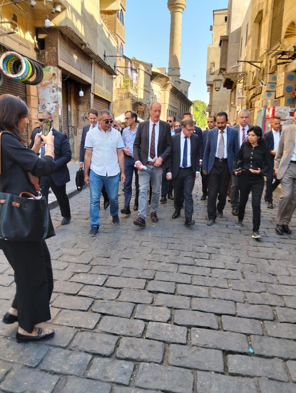 وزير خارجية ألمانيا يزور آثار الجمالية ويشيد بعظمة التراث الإسلامي في مصر