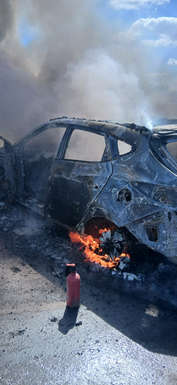 احتراق سيارة