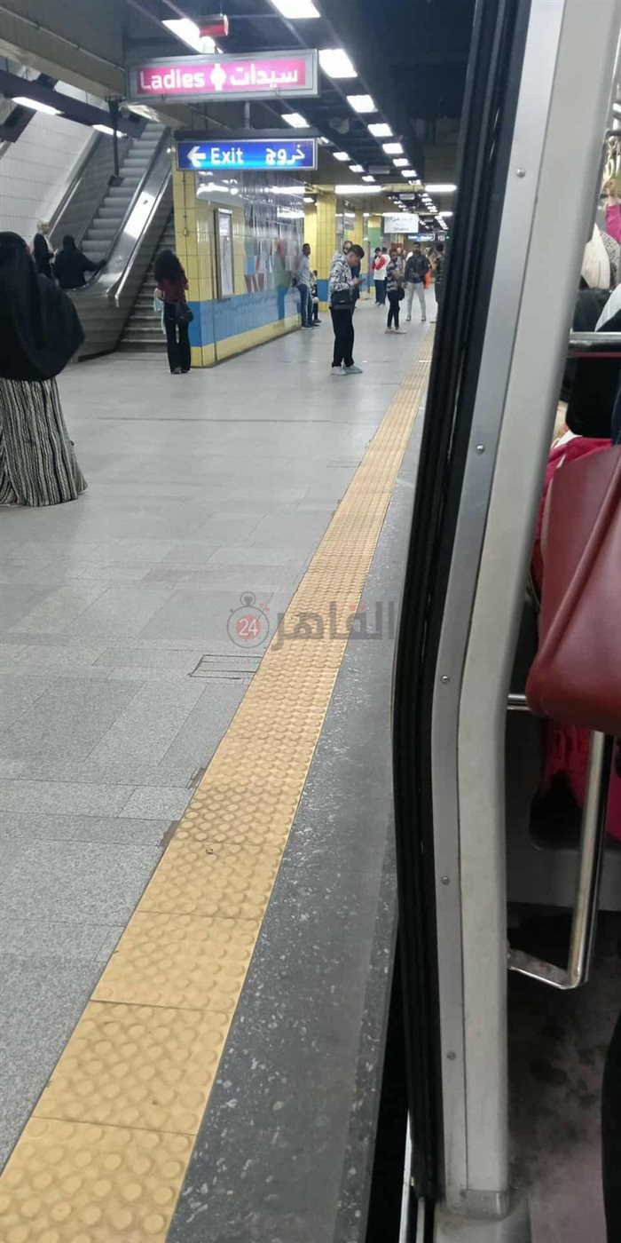 عطل فني يضرب قطار مترو بالخط الثاني