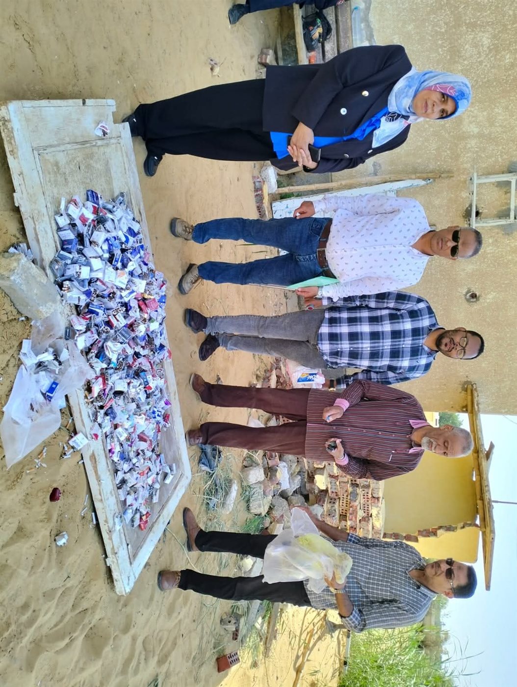 اعدام 400 علبة سجائر مهربة جمركيا