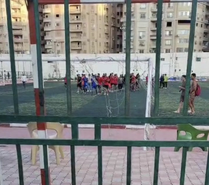 مشاجرة بين جماهير ولاعبي فريقي دمنهور وسبورتنج