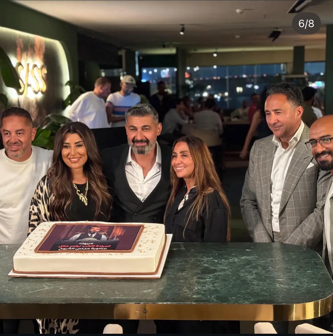 مها سليم وأيتن عامر يحتفلان بـ ياسر جلال