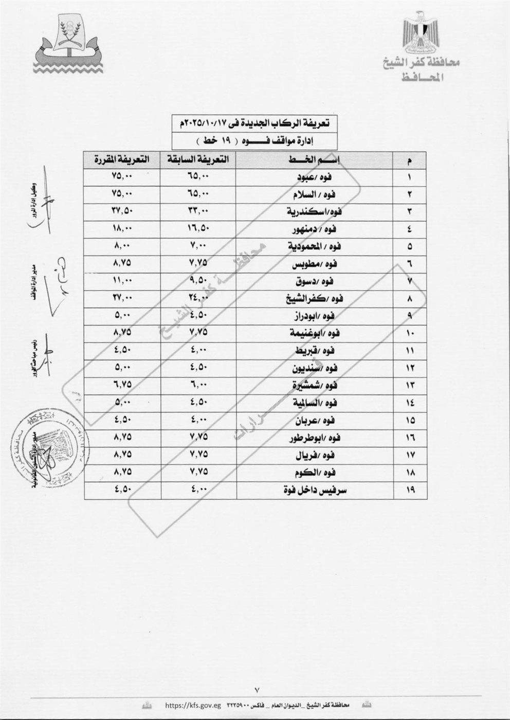 تعريفة الركوب الجديدة