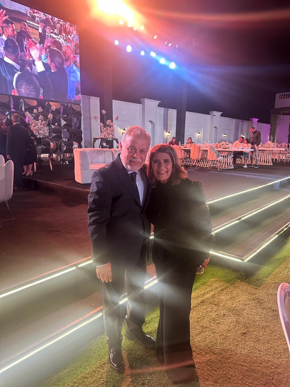 من حفل زفاف نجل الفنانة عايدة فهمي