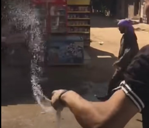 جانب من الفيديو المتداول