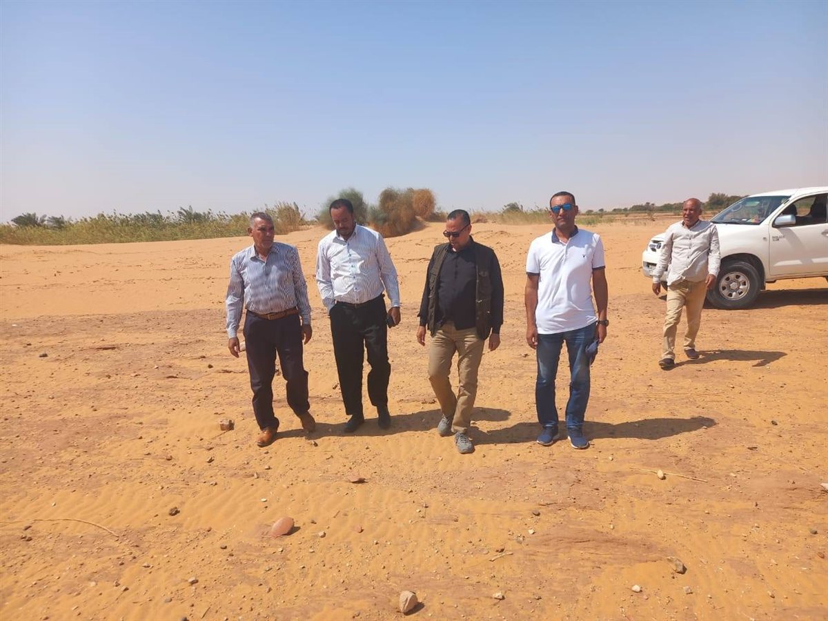 رئيس الإدارة المركزية لآثار مصر الوسطى يتفقد المواقع الأثرية بالوادي الجديد