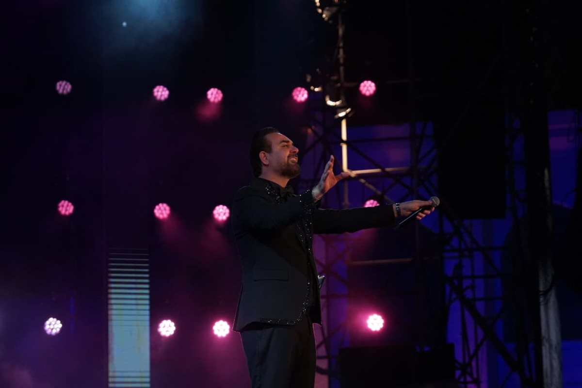 تفاعل الحضور مع وائل جسار في حفل الأوبرا