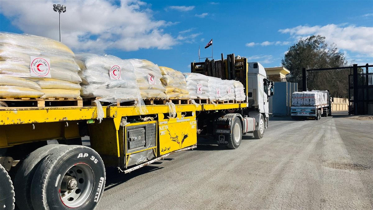 مساعدات الهلال الأحمر المصري 