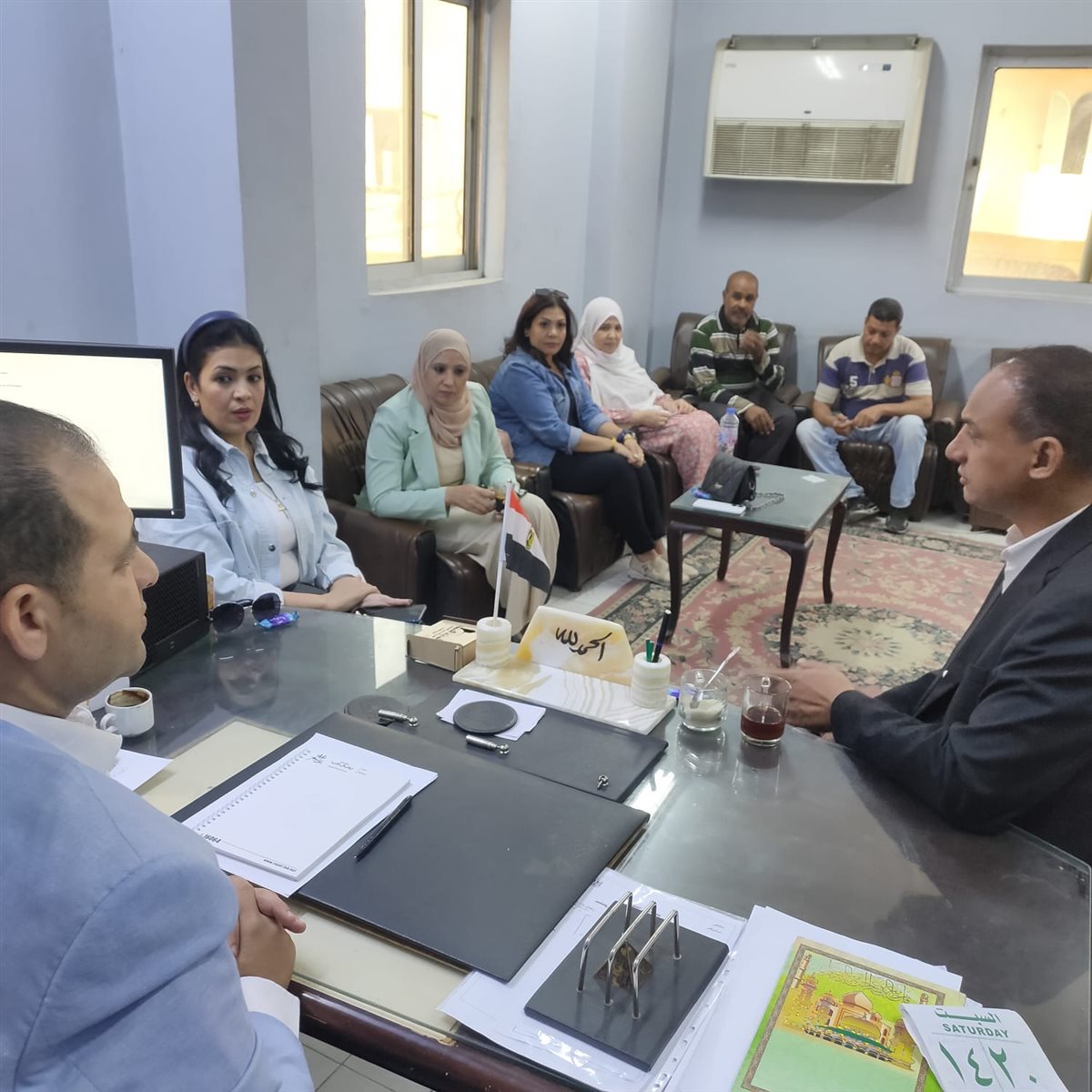 وكيل مديرية العمل بالأقصر وتوفير فرصة عمل لإحدى السيدات