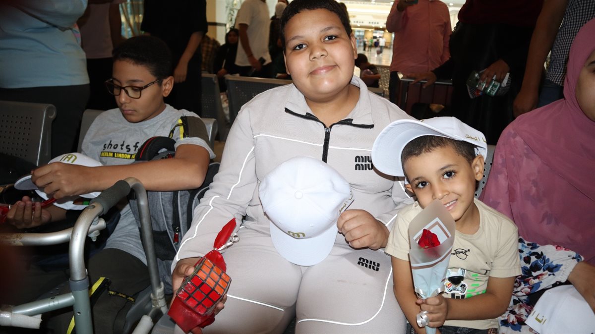 السكة الحديد تستقبل أطفال مستشفي 57357 بمحطة قطارات بشتيل