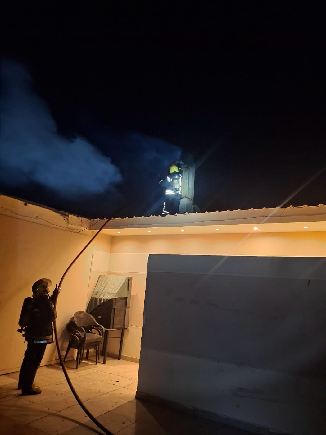 حريق في مطعم the club بنادي المعادي