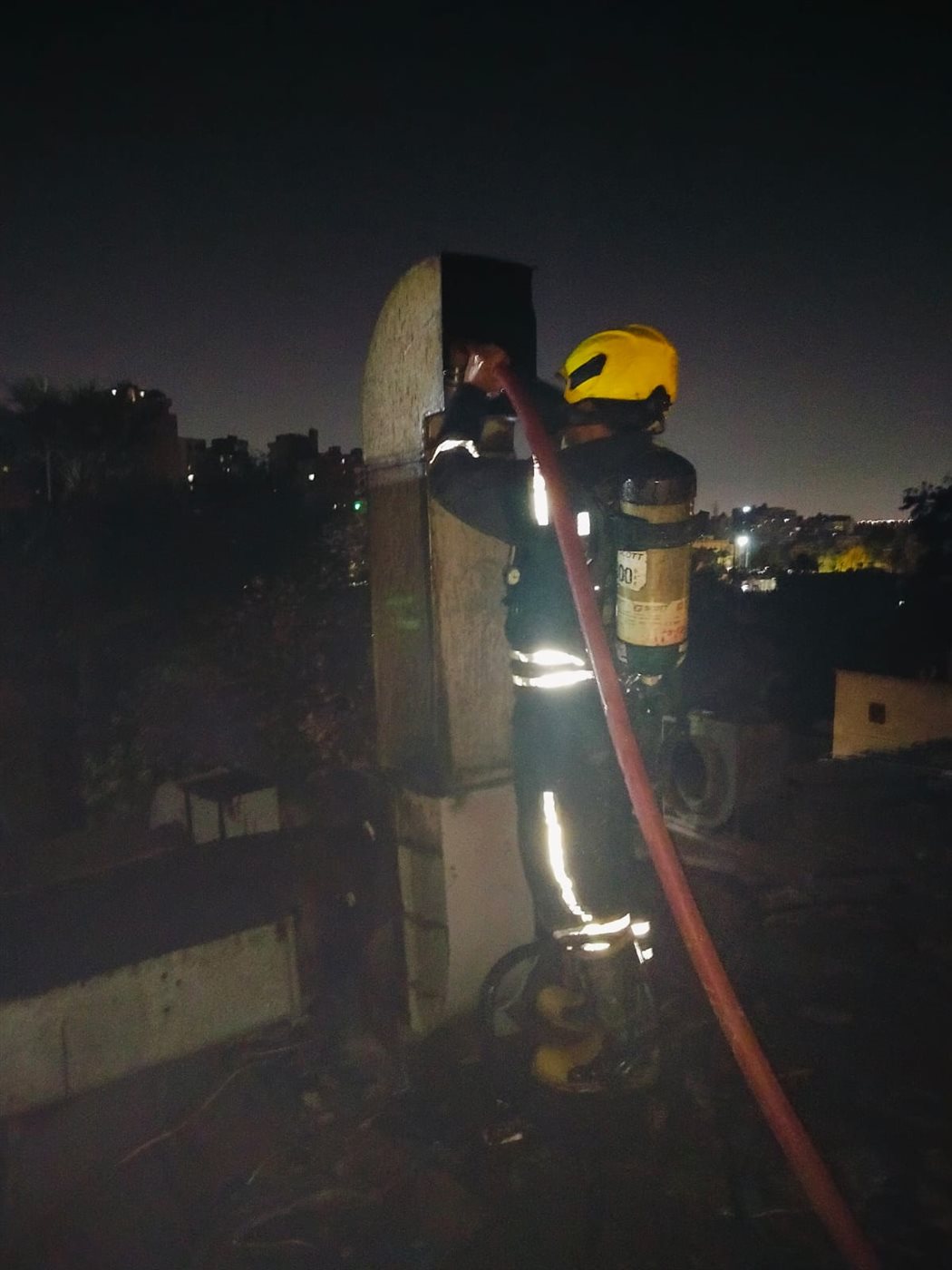 حريق في مطعم the club بنادي المعادي