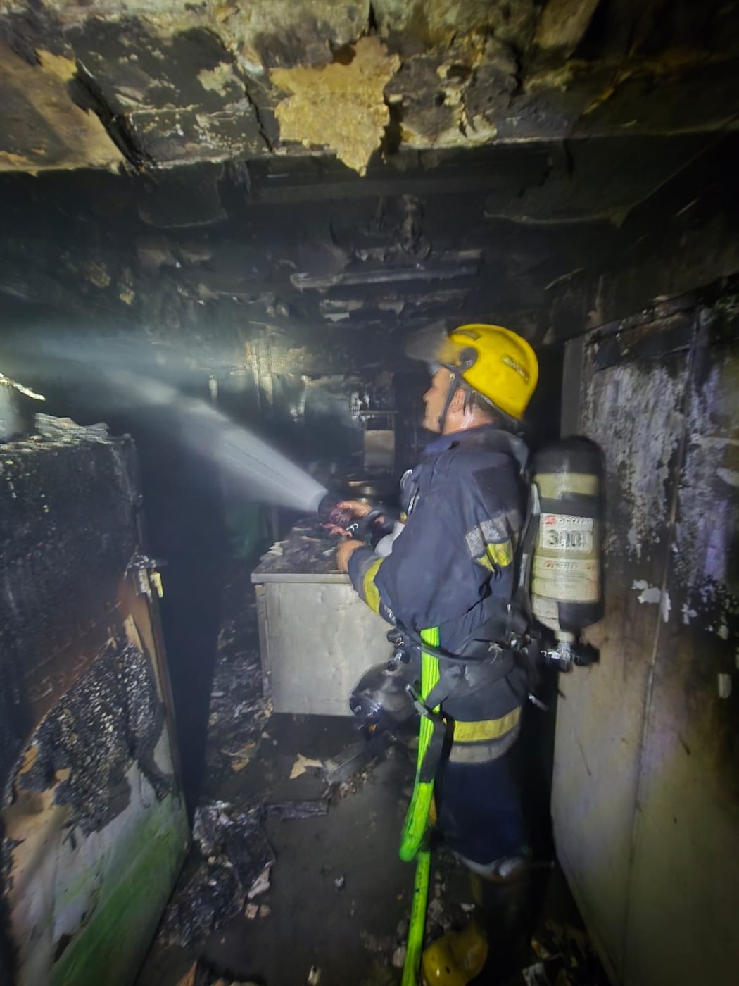 حريق في مطعم the club بنادي المعادي