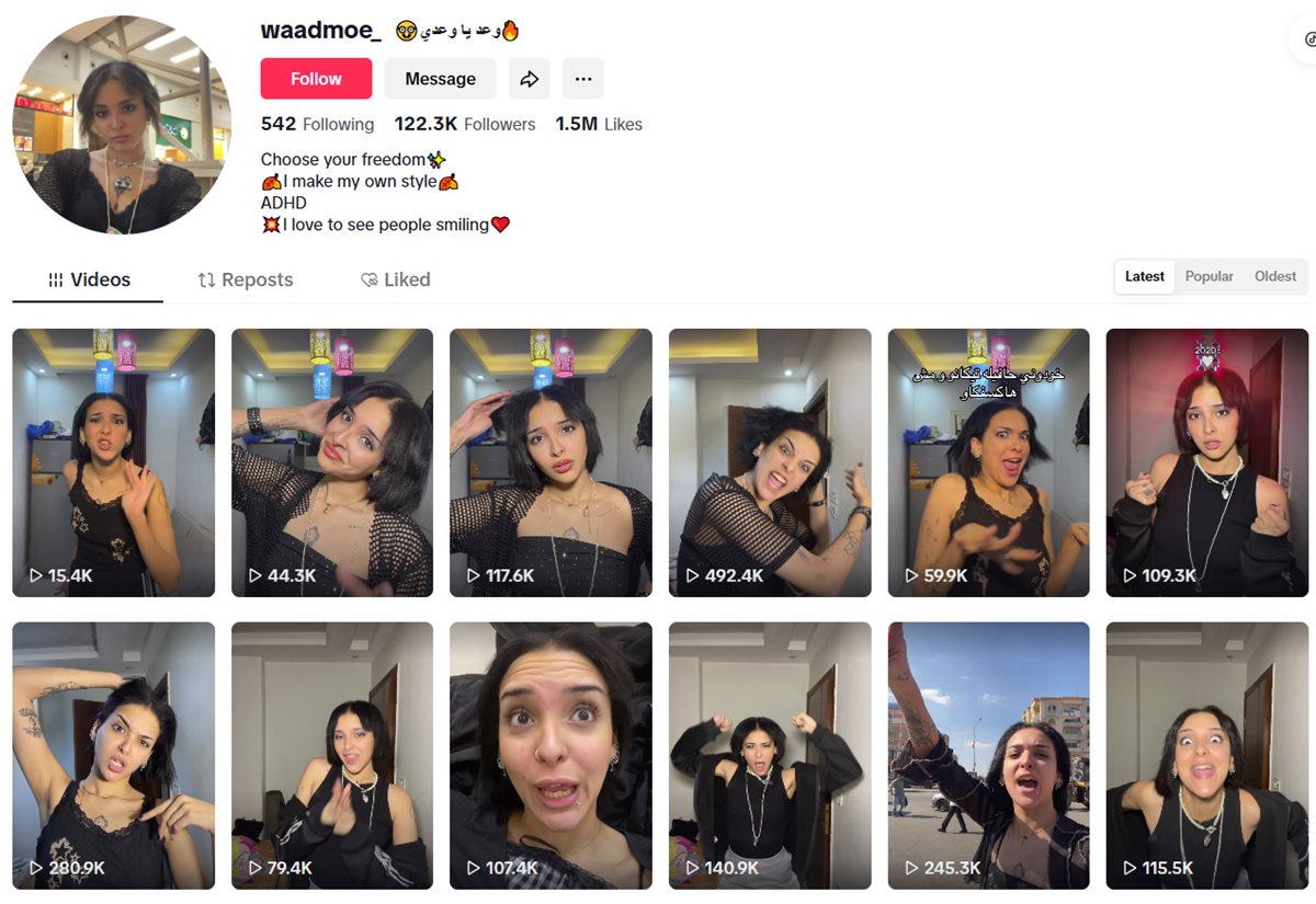 حساب وعد على تيك توك 