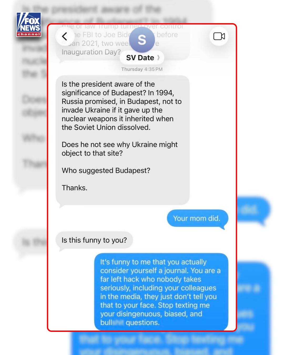 لقطة شاشة نشرتها كارولين ليفيت