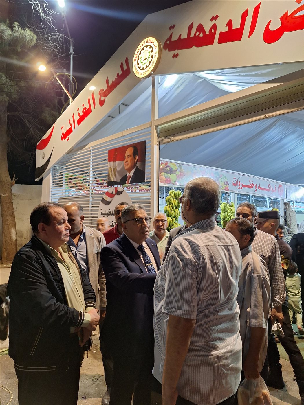 محافظ الدقهلية يتفقد منافذ بيع السلع