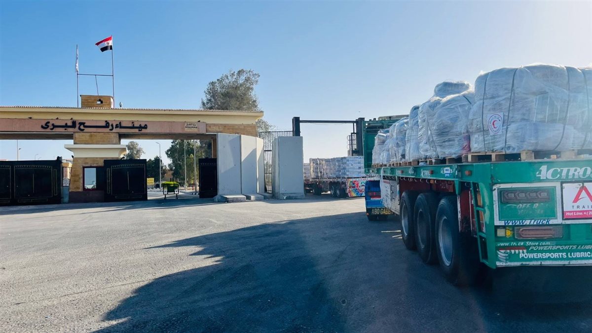 جانب من المساعدات