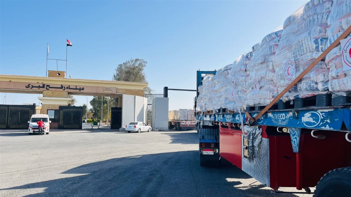 جانب من المساعدات