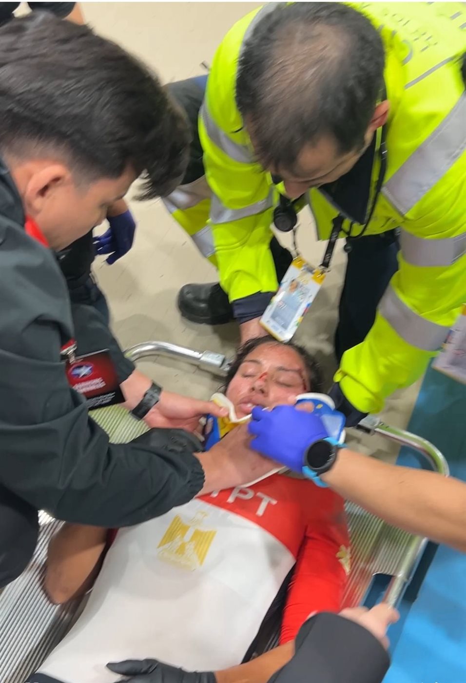 إصابة ابتسام زايد