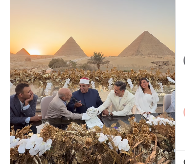 عقد قران المطربة هايدي موسى على المذيع محمد غانم|صور