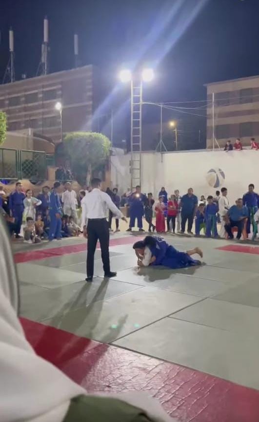 الحكام في منافسات بطولة الجودو بأسيوط