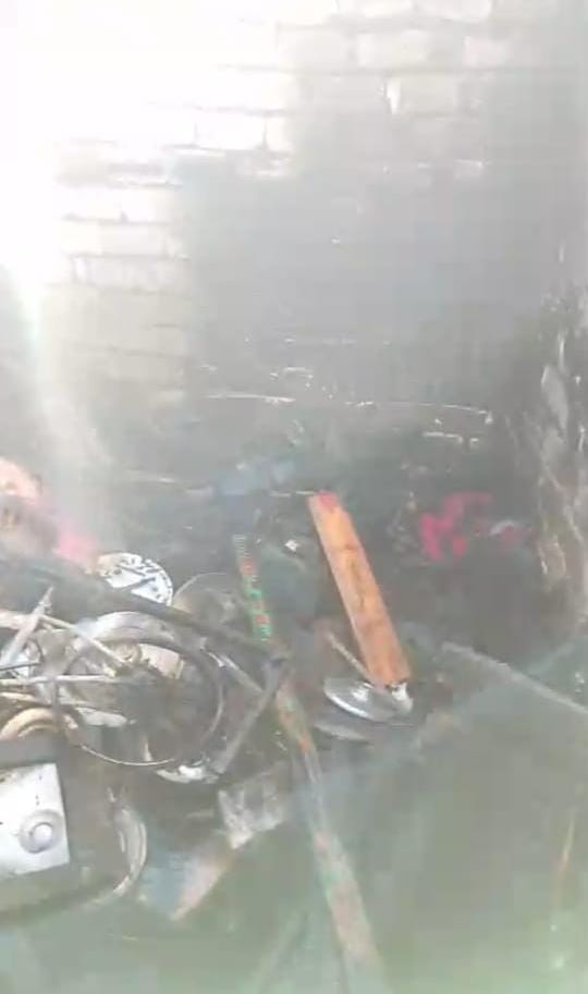 نشوب حريق في منزل