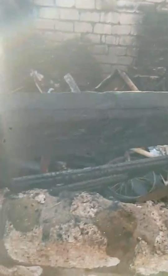 نشوب حريق في منزل