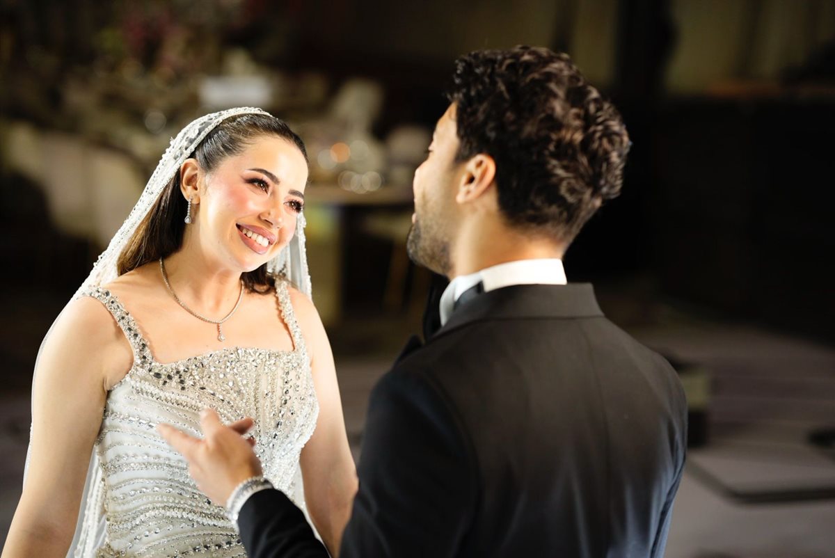 الصور الأولى من حفل زفاف أحمد جمال وفرح الموجي