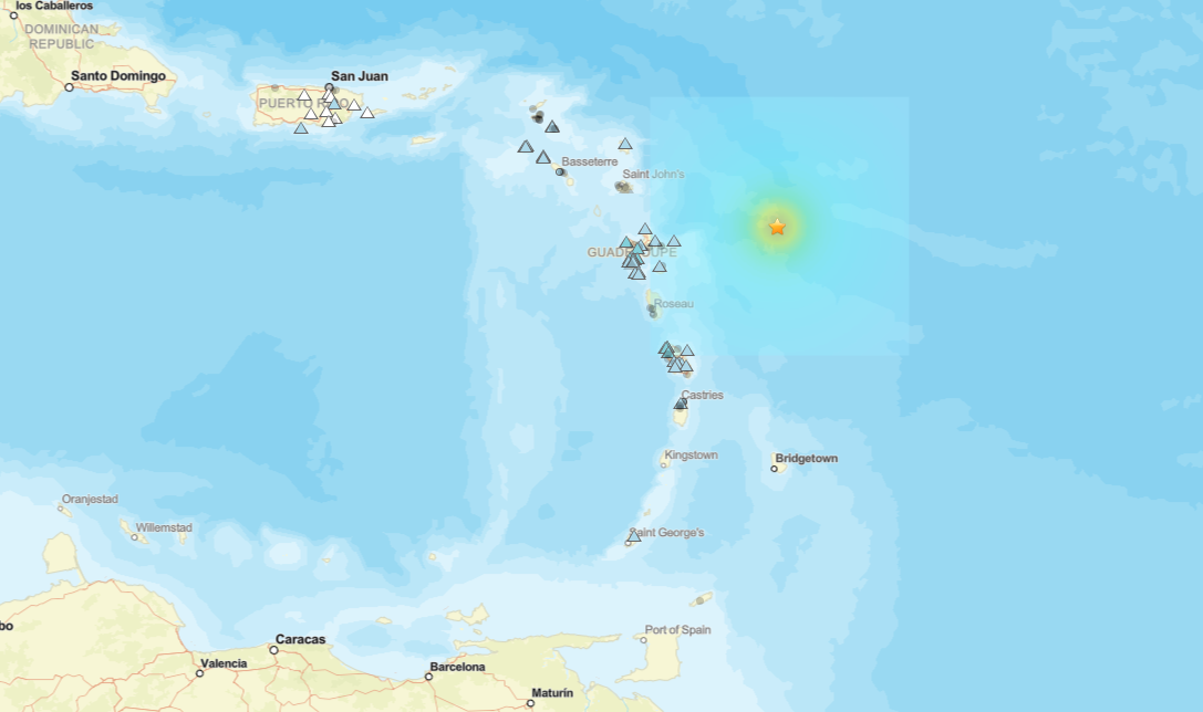 زلزال جزر ليوارد