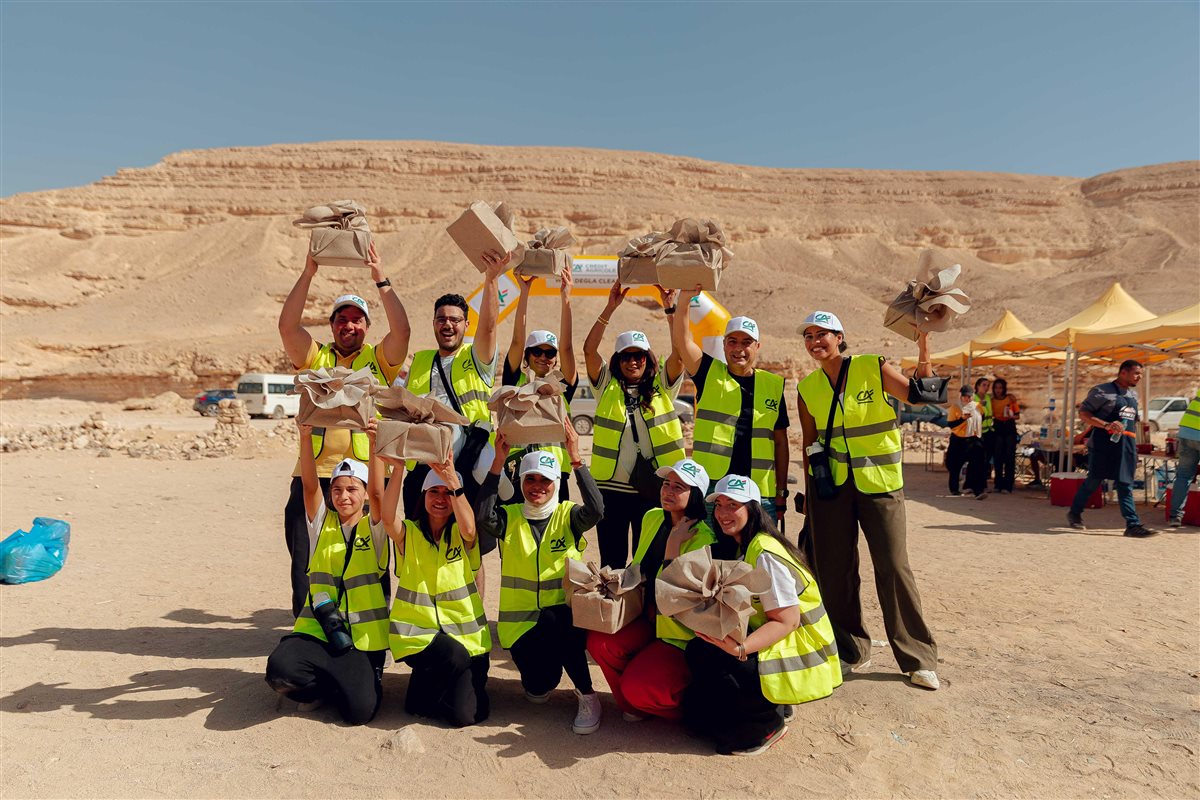 جمع 390 كيلوجرامًا من المخلفات بمحمية وادى دجلة