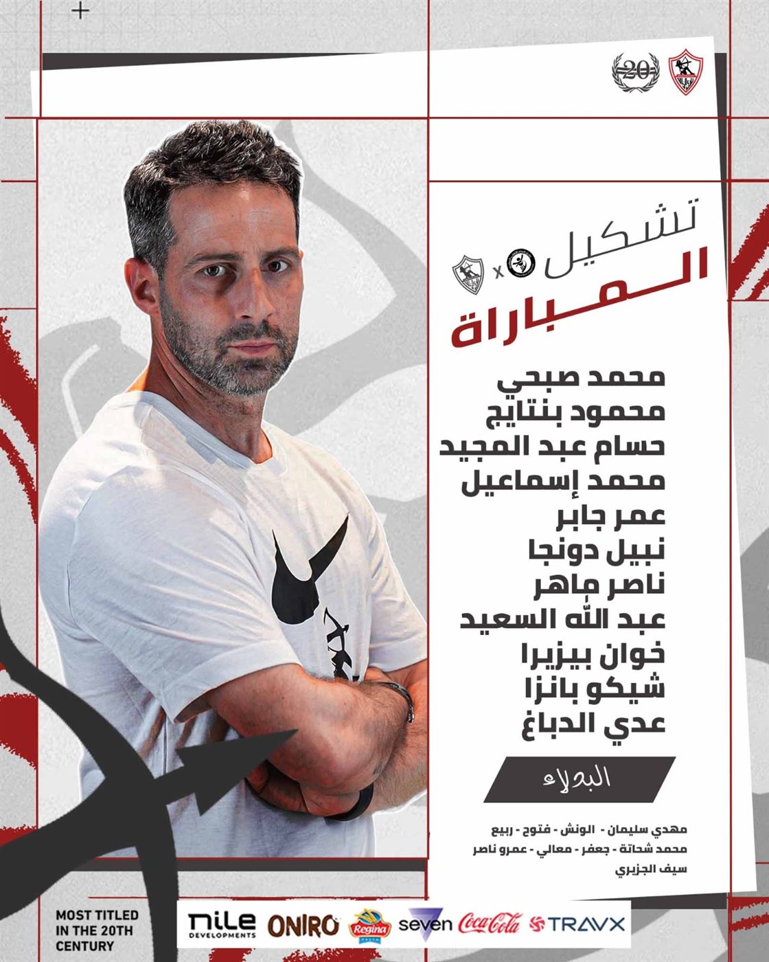 تشكيل الزمالك أمام البنك الأهلي بالدوري