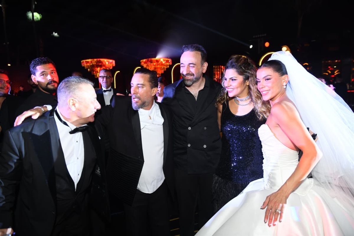 <strong>نجوم الفن في حفل زفاف المخرج هادي الباجوري وهايدي خالد</strong>