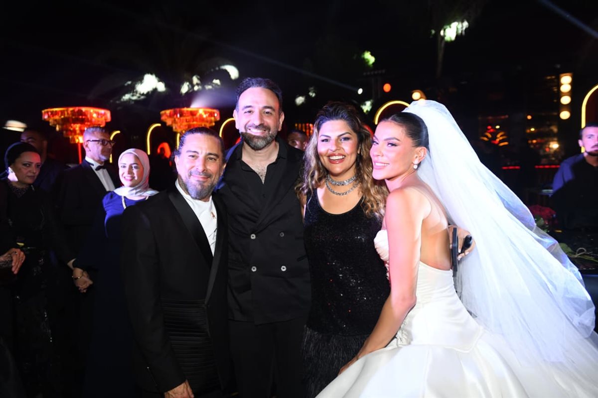 <strong>نجوم الفن في حفل زفاف المخرج هادي الباجوري وهايدي خالد</strong>