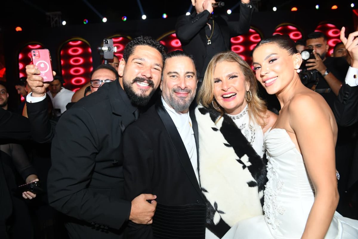 <strong>نجوم الفن في حفل زفاف المخرج هادي الباجوري وهايدي خالد</strong>