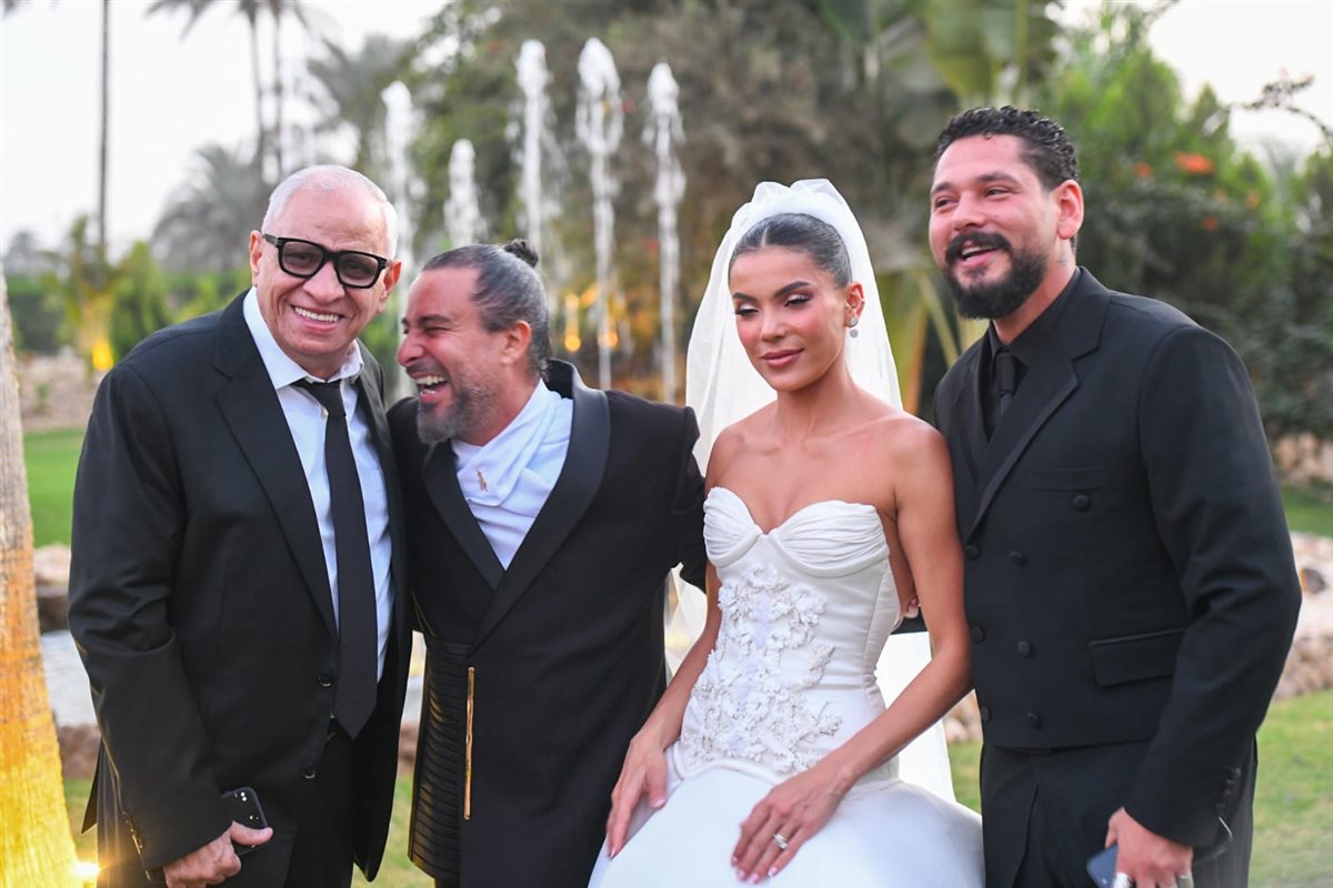 <strong>نجوم الفن في حفل زفاف المخرج هادي الباجوري وهايدي خالد</strong>