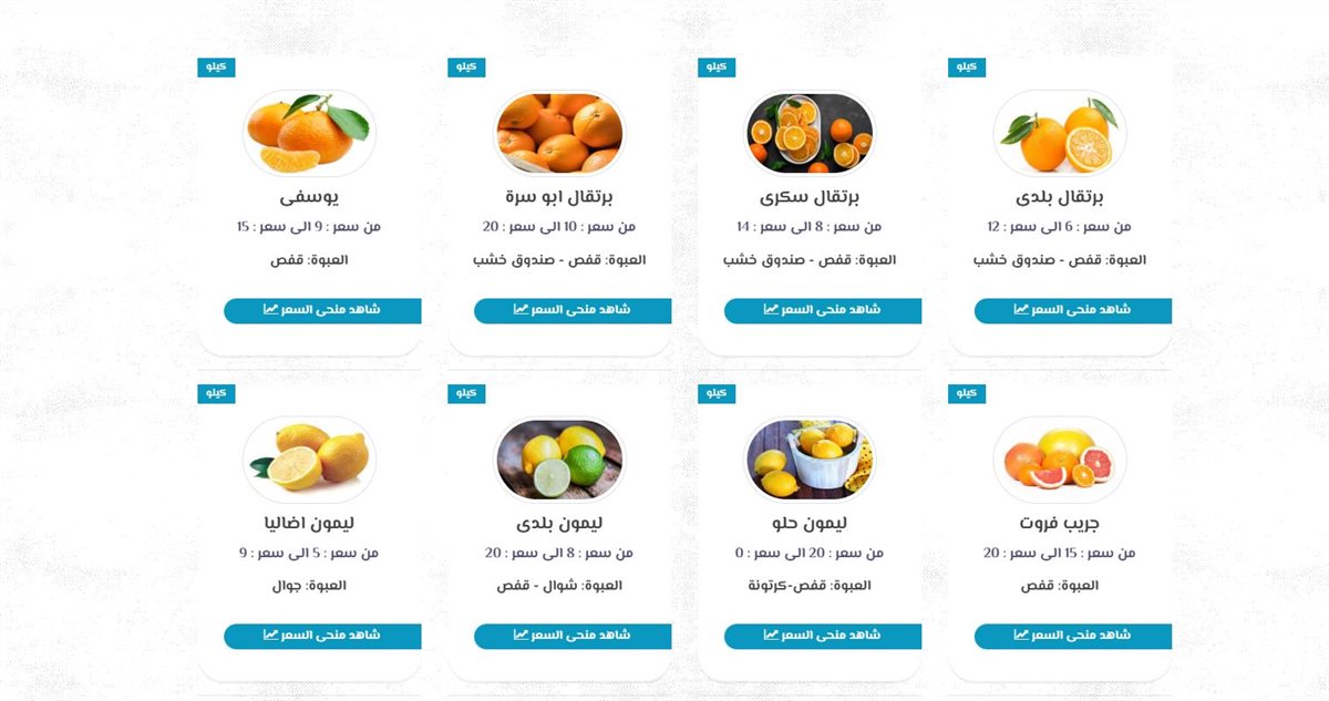 أسعار الفواكه في سوق العبور اليوم