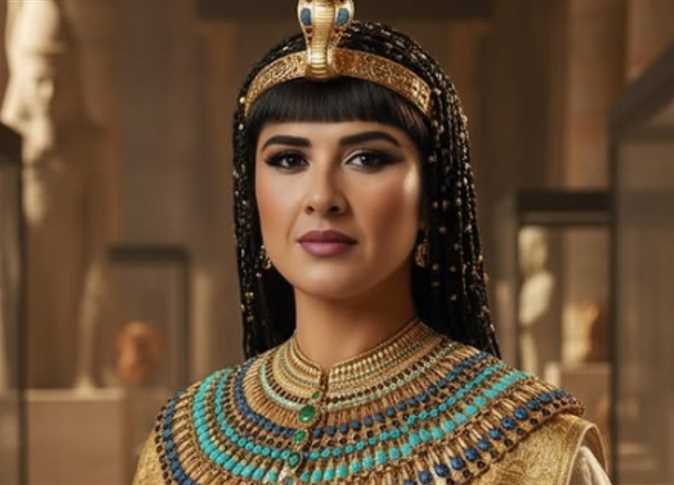 ياسمين عبدالعزيز - صورة بالزي الفرعوني