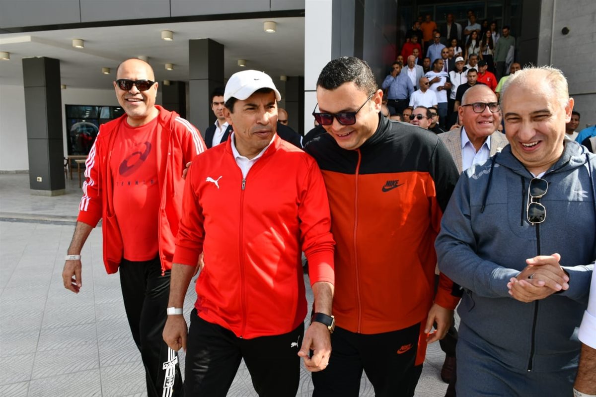 وزير العمل ووزير الرياضة ووزير الإسكان من فعاليات افتتاح 