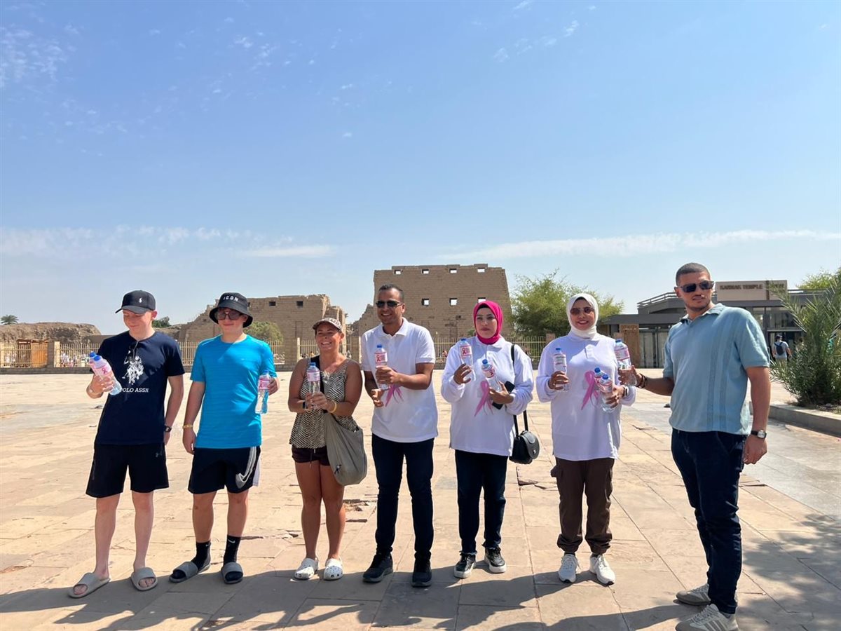 التوعية بسرطان الثدي من معابد الكرنك