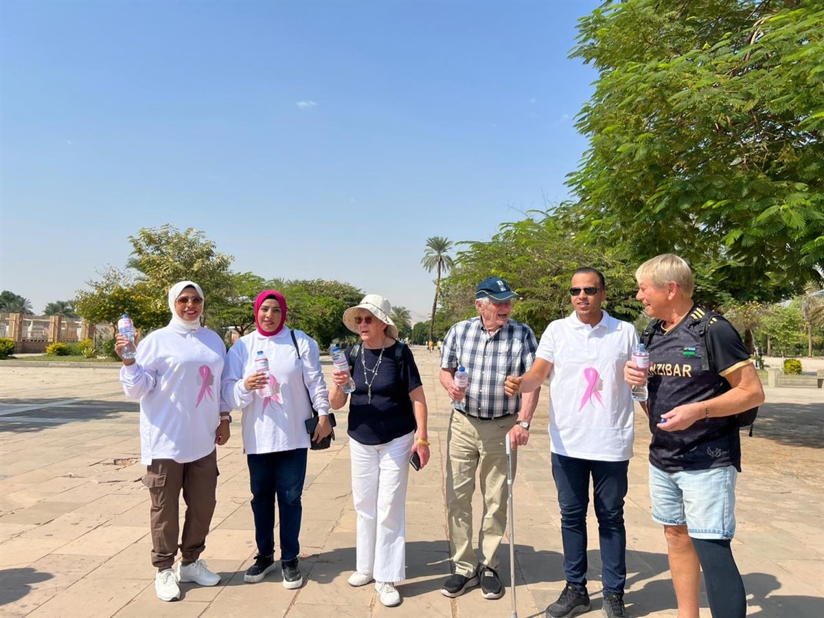 التوعية بسرطان الثدي من معابد الكرنك