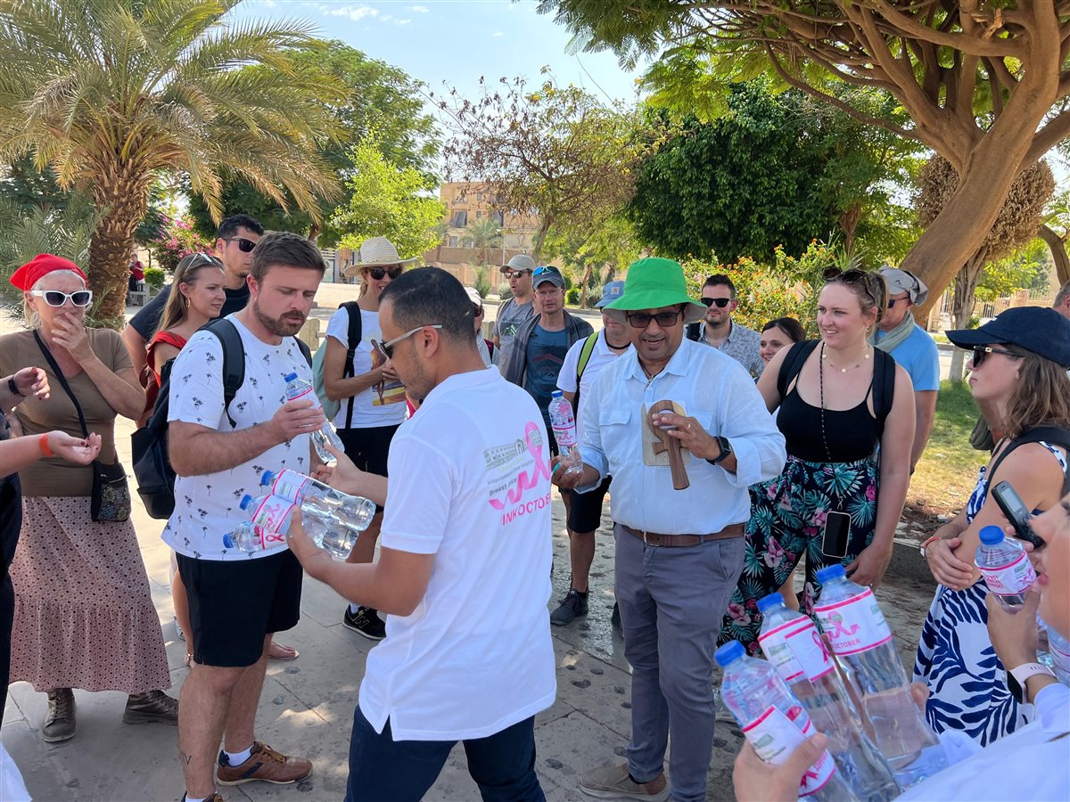 التوعية بسرطان الثدي من معابد الكرنك