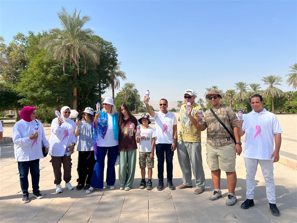 التوعية بسرطان الثدي من معابد الكرنك