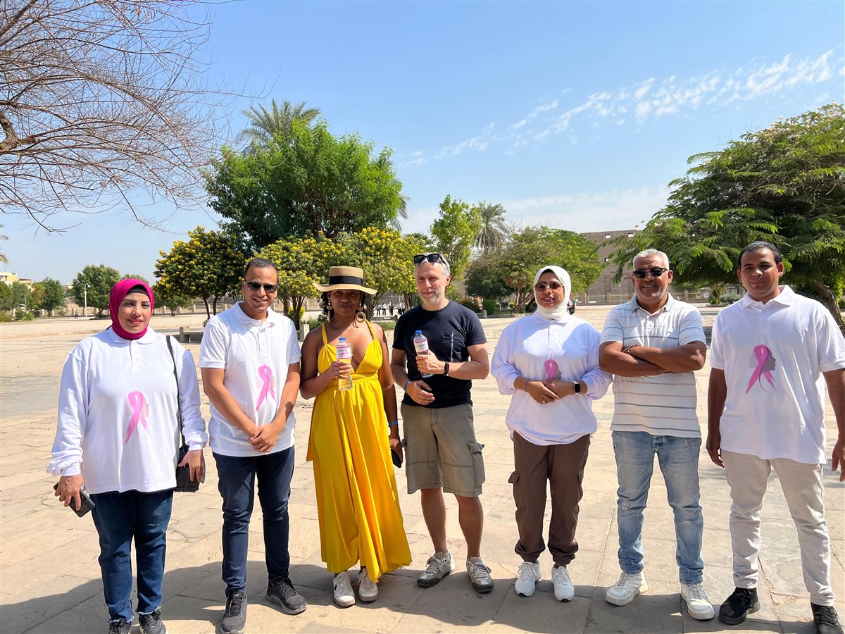 التوعية بسرطان الثدي من معابد الكرنك